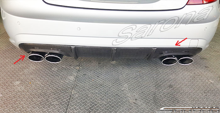 Custom Mercedes CL  Coupe Rear Add-on Lip (2007 - 2014) - $790.00 (Part #MB-022-RA)
